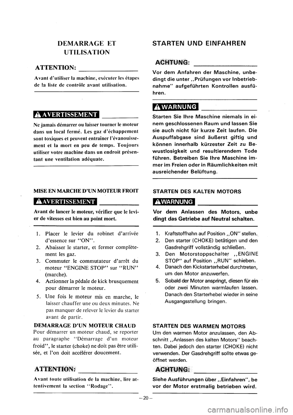 YAMAHA PW80 2001  Betriebsanleitungen (in German) 