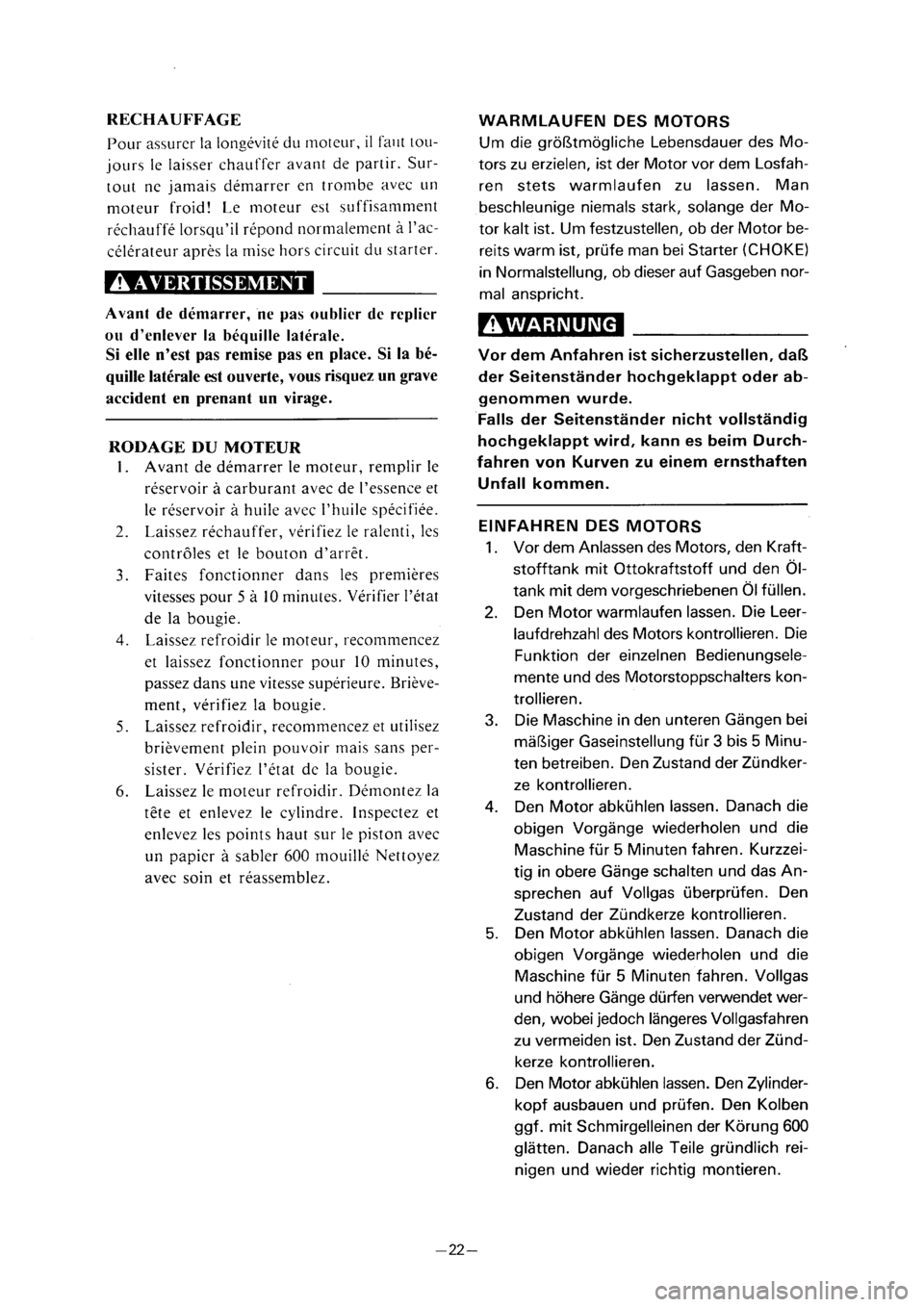 YAMAHA PW80 2001  Betriebsanleitungen (in German) 