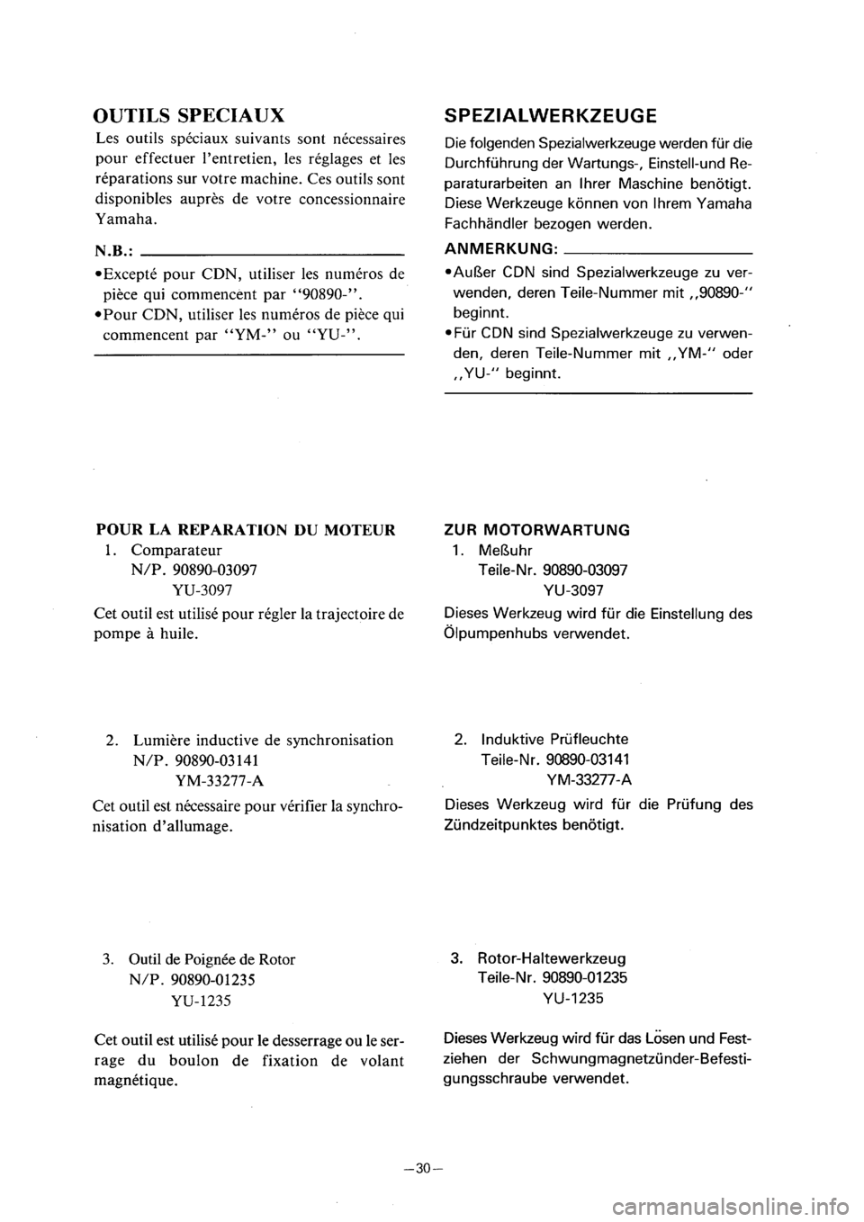 YAMAHA PW80 2001 Workshop Manual 
