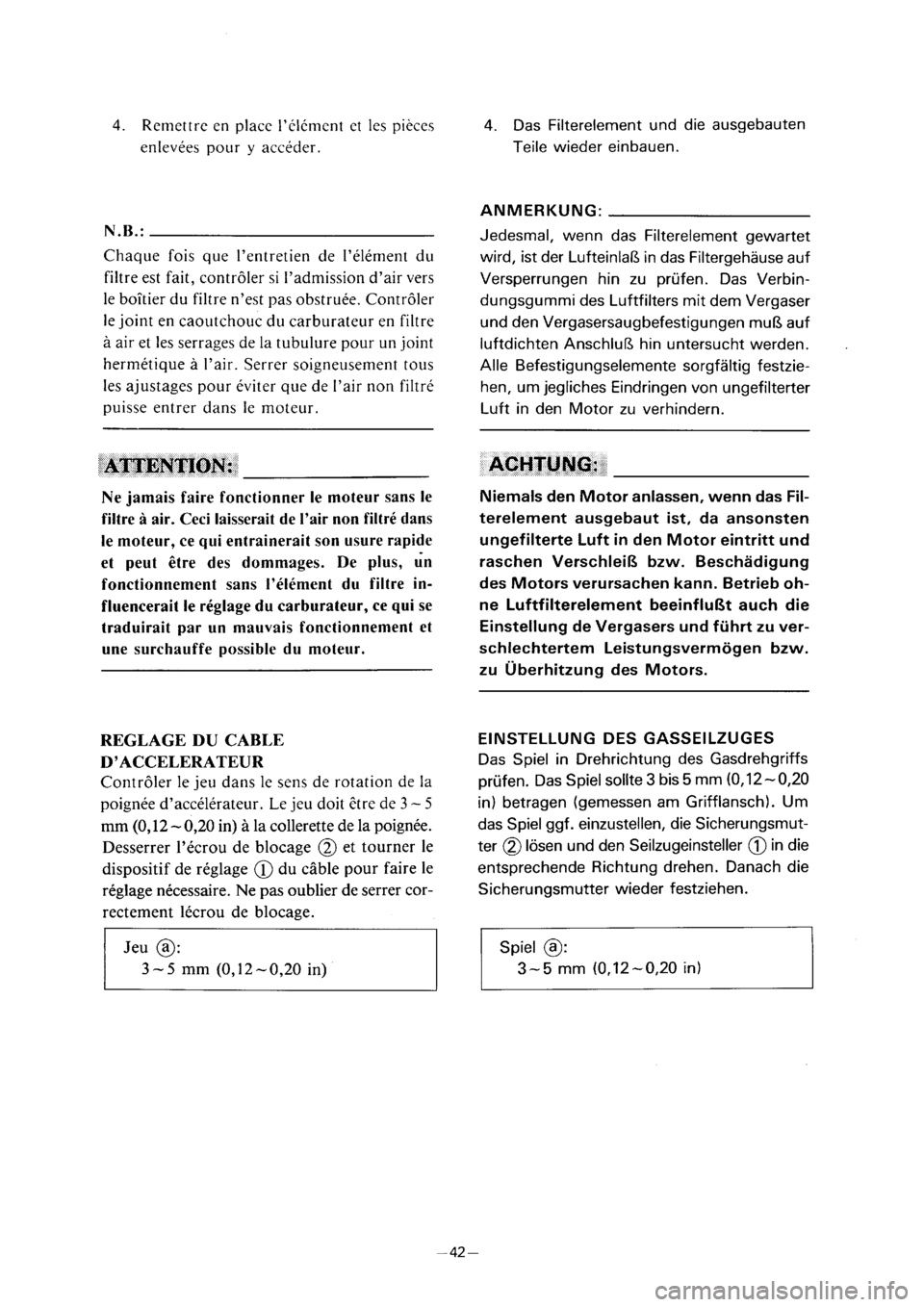 YAMAHA PW80 2001  Betriebsanleitungen (in German) 