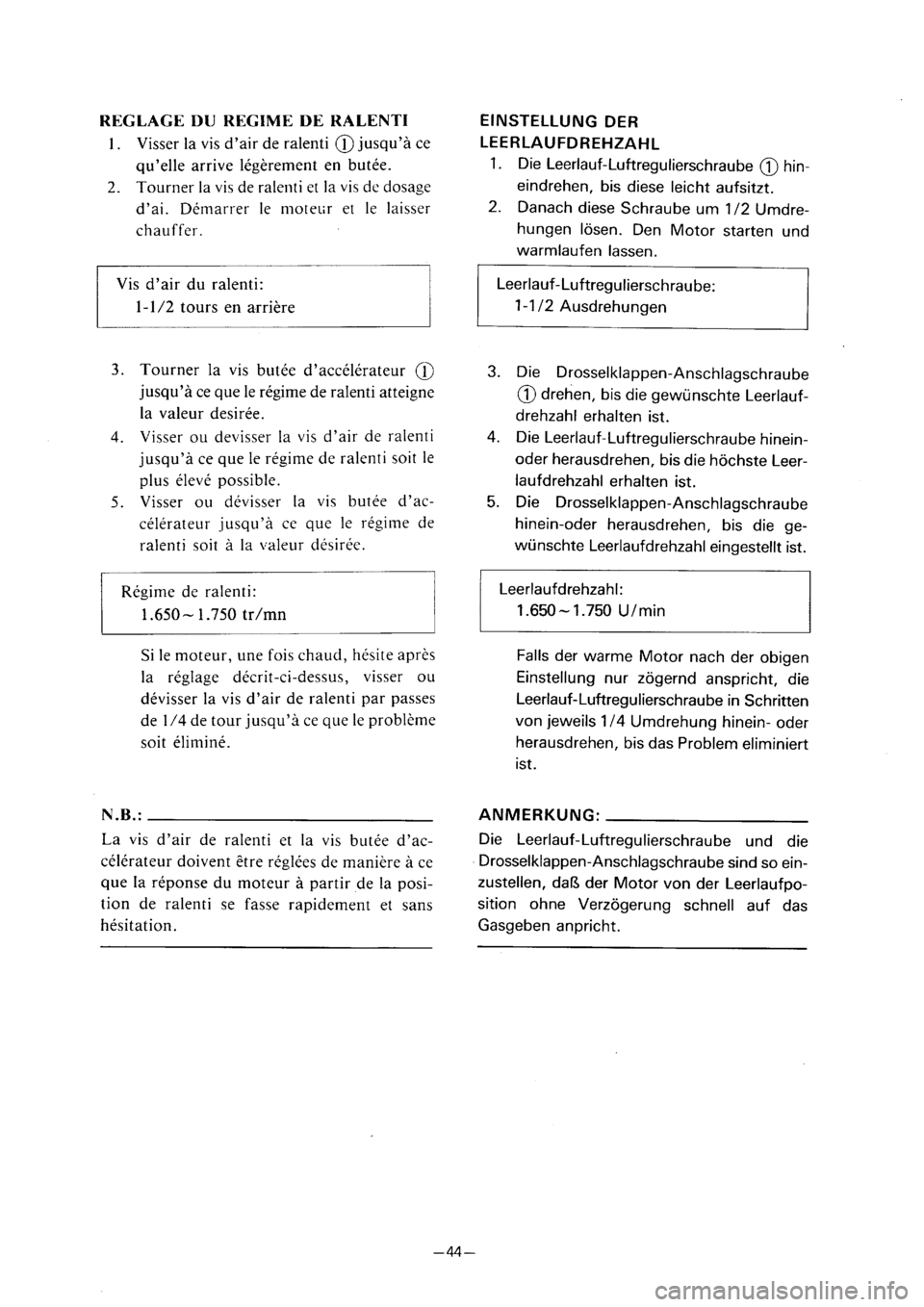 YAMAHA PW80 2001  Betriebsanleitungen (in German) 