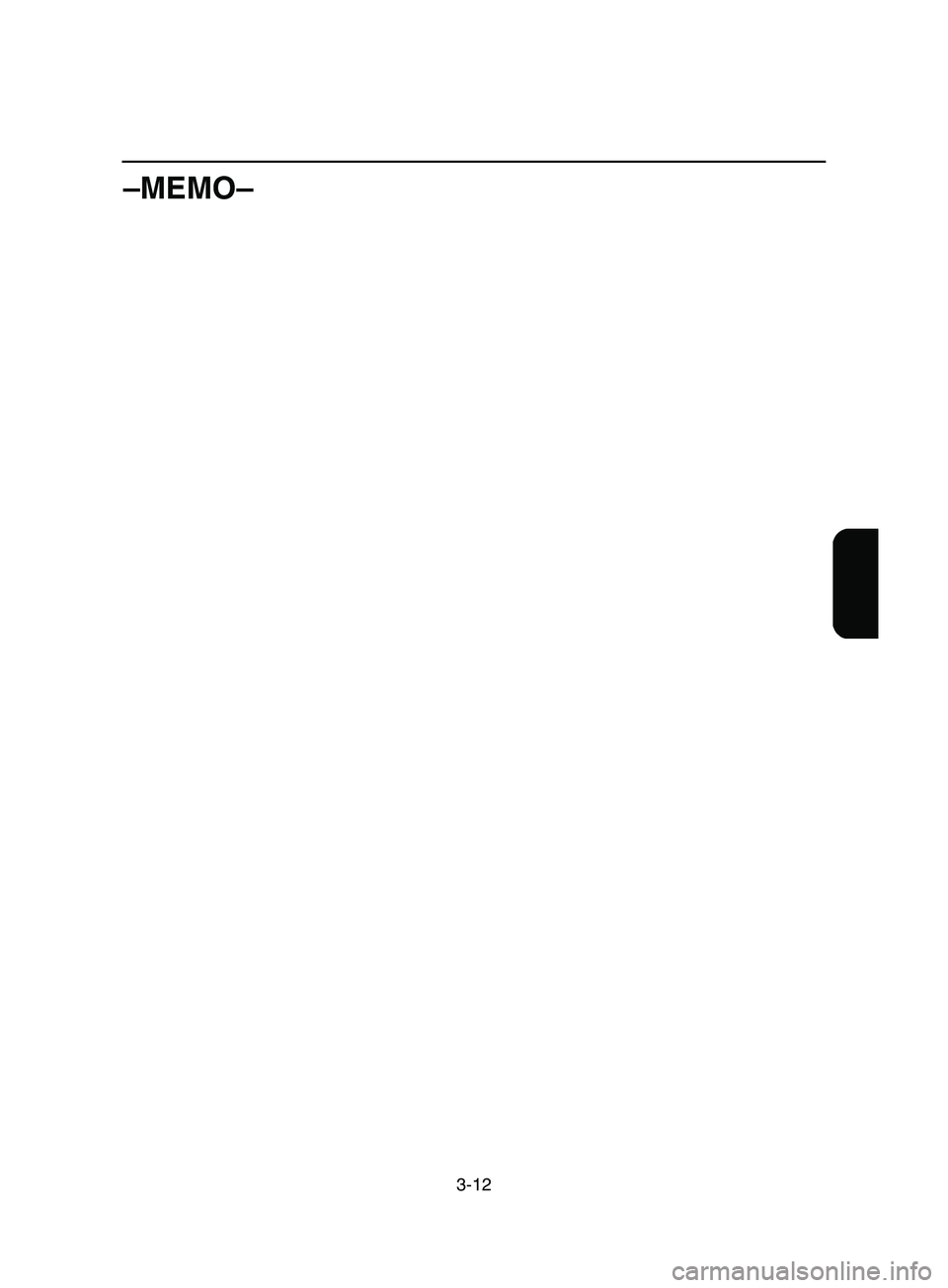 YAMAHA SUPERJET 2002  Notices Demploi (in French) 3-12
–MEMO–
A_F1N-80.book  Page 12  Thursday, July 19, 2001  9:05 AM 