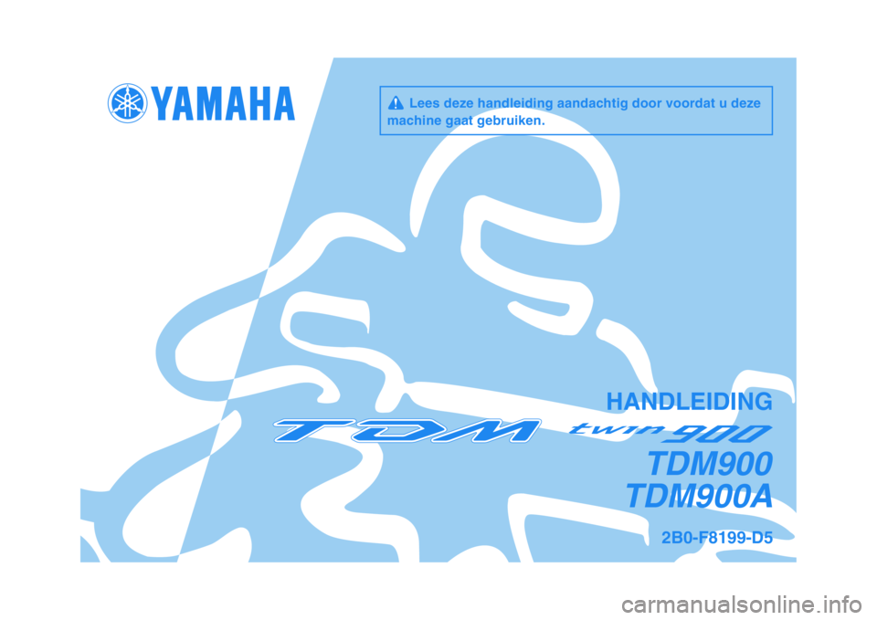 YAMAHA TDM 900 2010  Instructieboekje (in Dutch) 