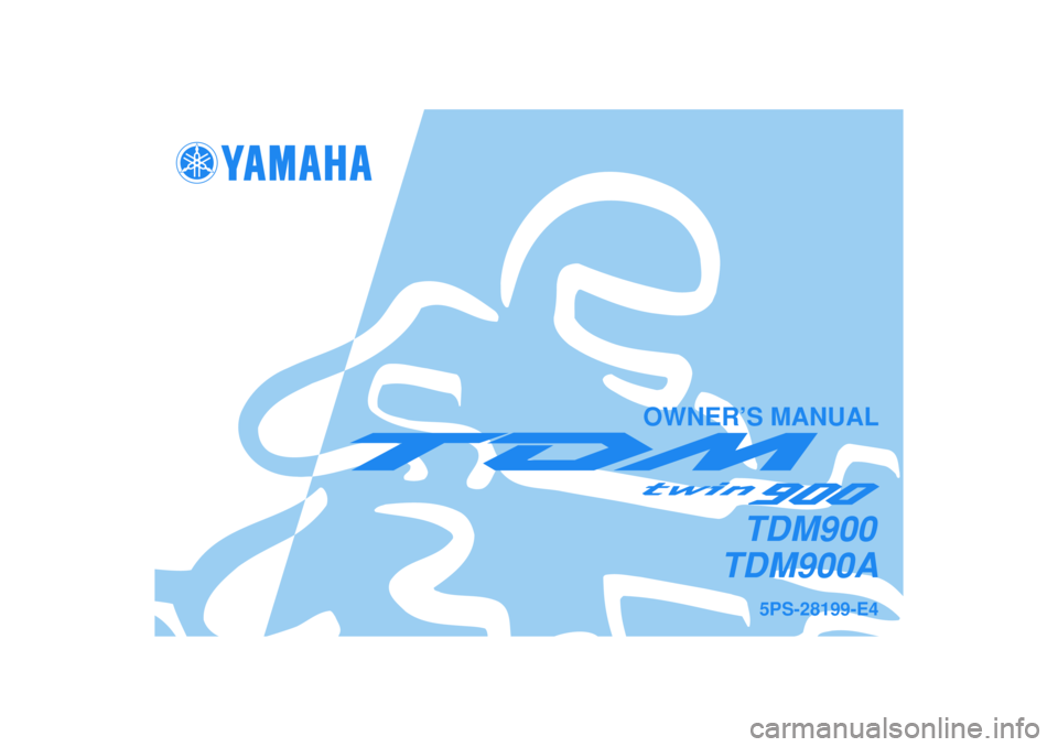YAMAHA TDM 900 2006  Owners Manual 