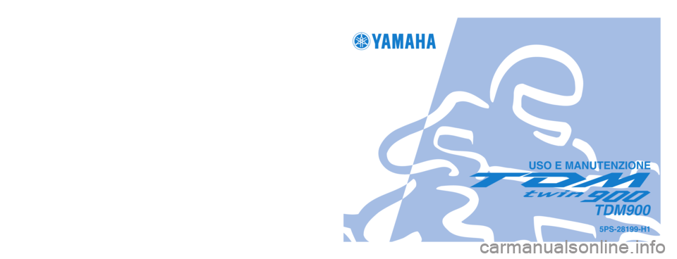 YAMAHA TDM 900 2003  Manuale duso (in Italian) 