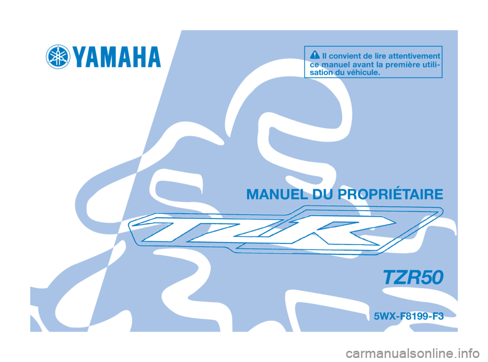 YAMAHA TZR50 2010  Notices Demploi (in French) 