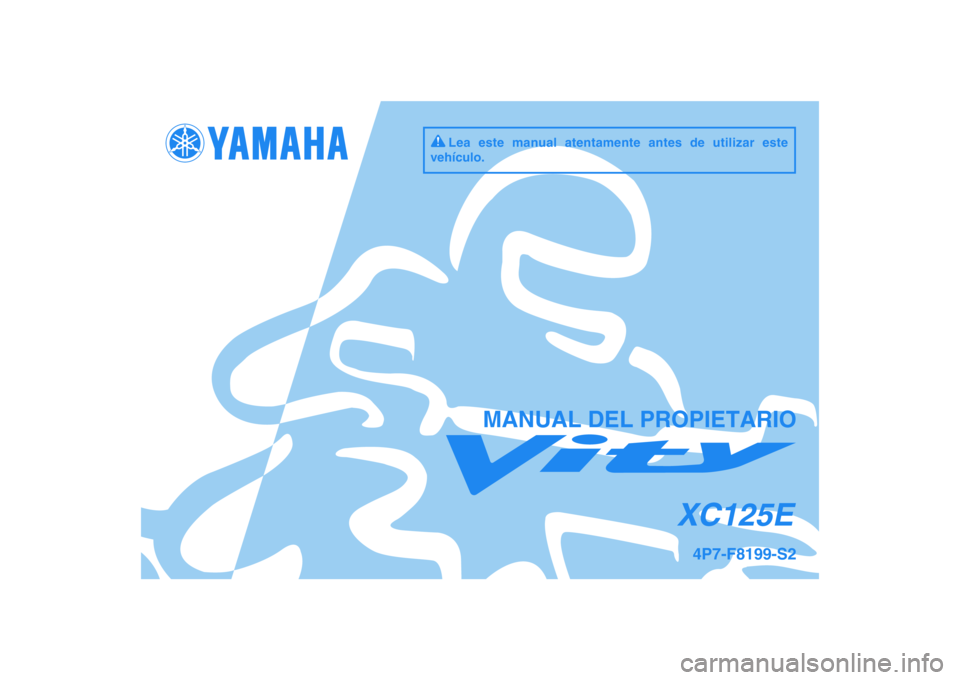 YAMAHA VITY 125 2010  Manuale de Empleo (in Spanish) 