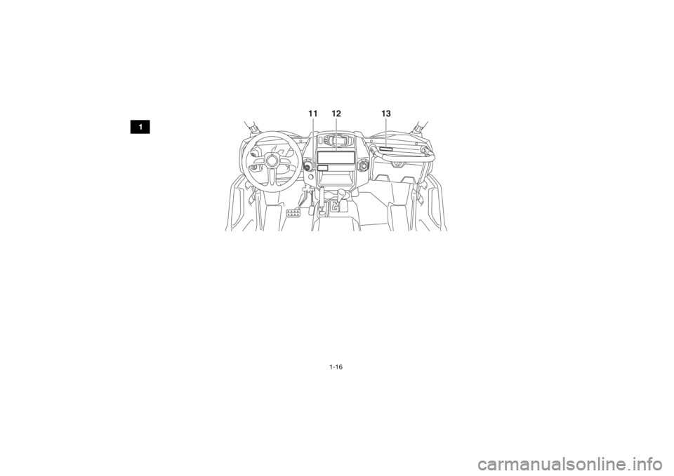 YAMAHA WOLVERINE 2016  Notices Demploi (in French) 1-16
1
12
11
13
UBN57AF0.book  Page 16  Tuesday, November 24, 2015  2:22 PM 