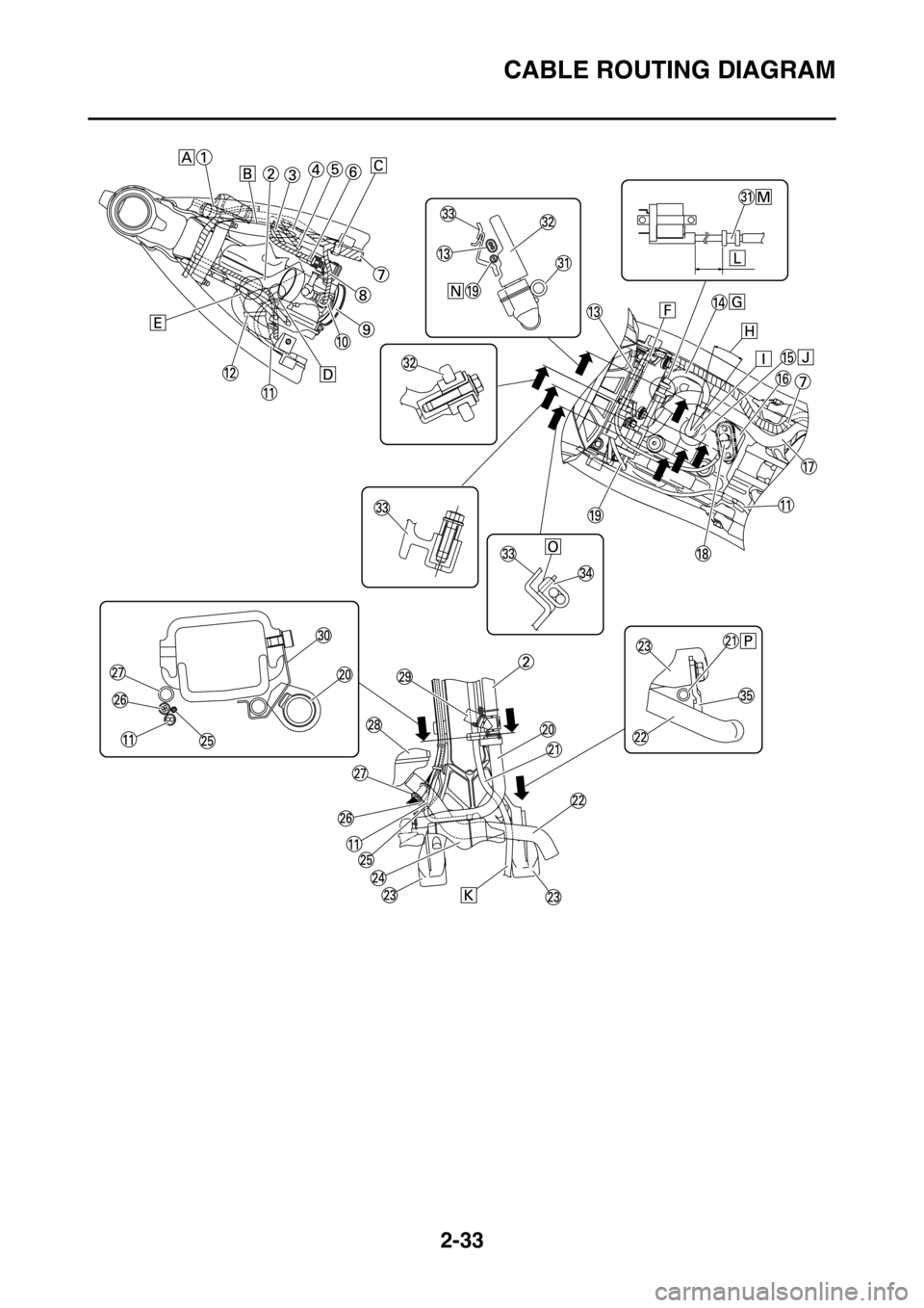 YAMAHA WR 250F 2017 Manual Online CABLE ROUTING DIAGRAM
2-33 YAMAHA WR 250F 2017 Manual Online CABLE ROUTING DIAGRAM
2-33