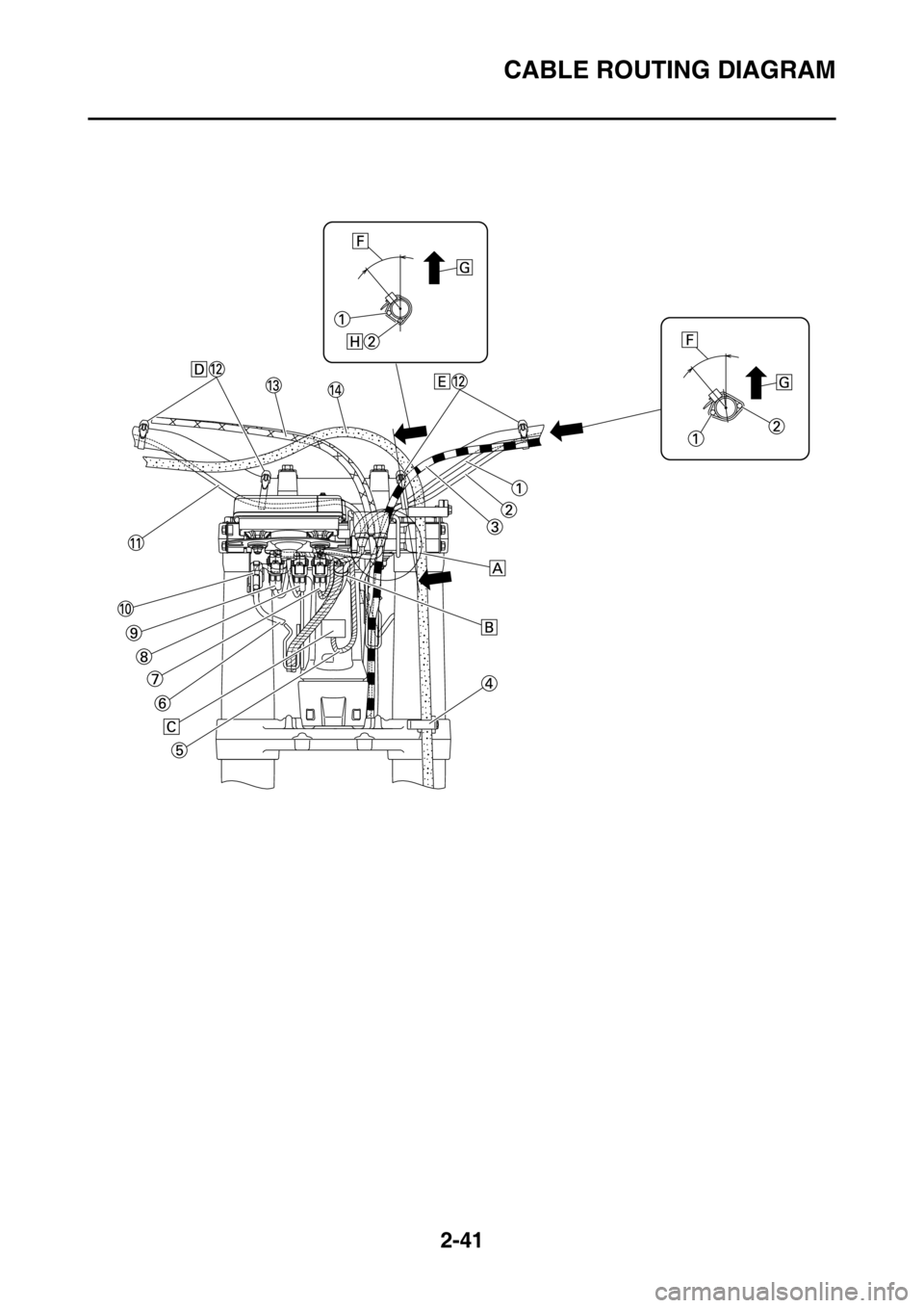 YAMAHA WR 250F 2015 Owners Manual CABLE ROUTING DIAGRAM
2-41 YAMAHA WR 250F 2015 Owners Manual CABLE ROUTING DIAGRAM
2-41