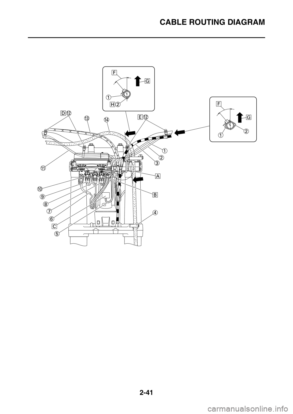 YAMAHA WR 450F 2016 Owners Manual CABLE ROUTING DIAGRAM
2-41 YAMAHA WR 450F 2016 Owners Manual CABLE ROUTING DIAGRAM
2-41
