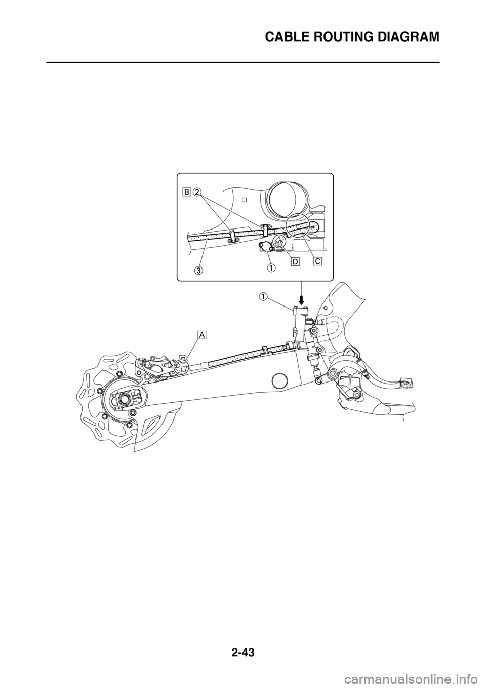 YAMAHA WR 450F 2016 Owners Manual CABLE ROUTING DIAGRAM
2-43 YAMAHA WR 450F 2016 Owners Manual CABLE ROUTING DIAGRAM
2-43