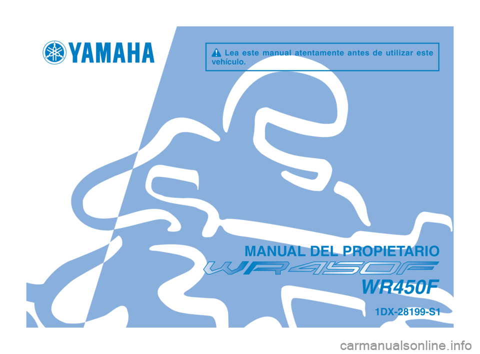 YAMAHA WR 450F 2013  Manuale de Empleo (in Spanish) 