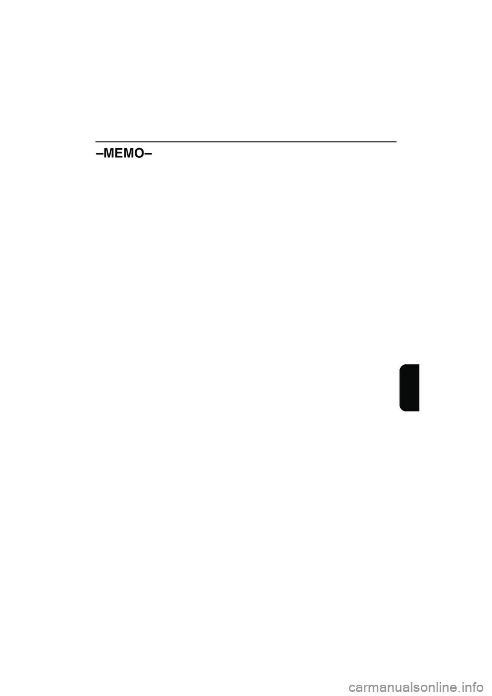 YAMAHA XL 700 2003 Notices Demploi (in French) –MEMO–
UF0M84A0.book Page 48 Monday, August 5, 2002 1:23 PM YAMAHA XL 700 2003 Notices Demploi (in French) –MEMO–
UF0M84A0.book Page 48 Monday, August 5, 2002 1:23 PM