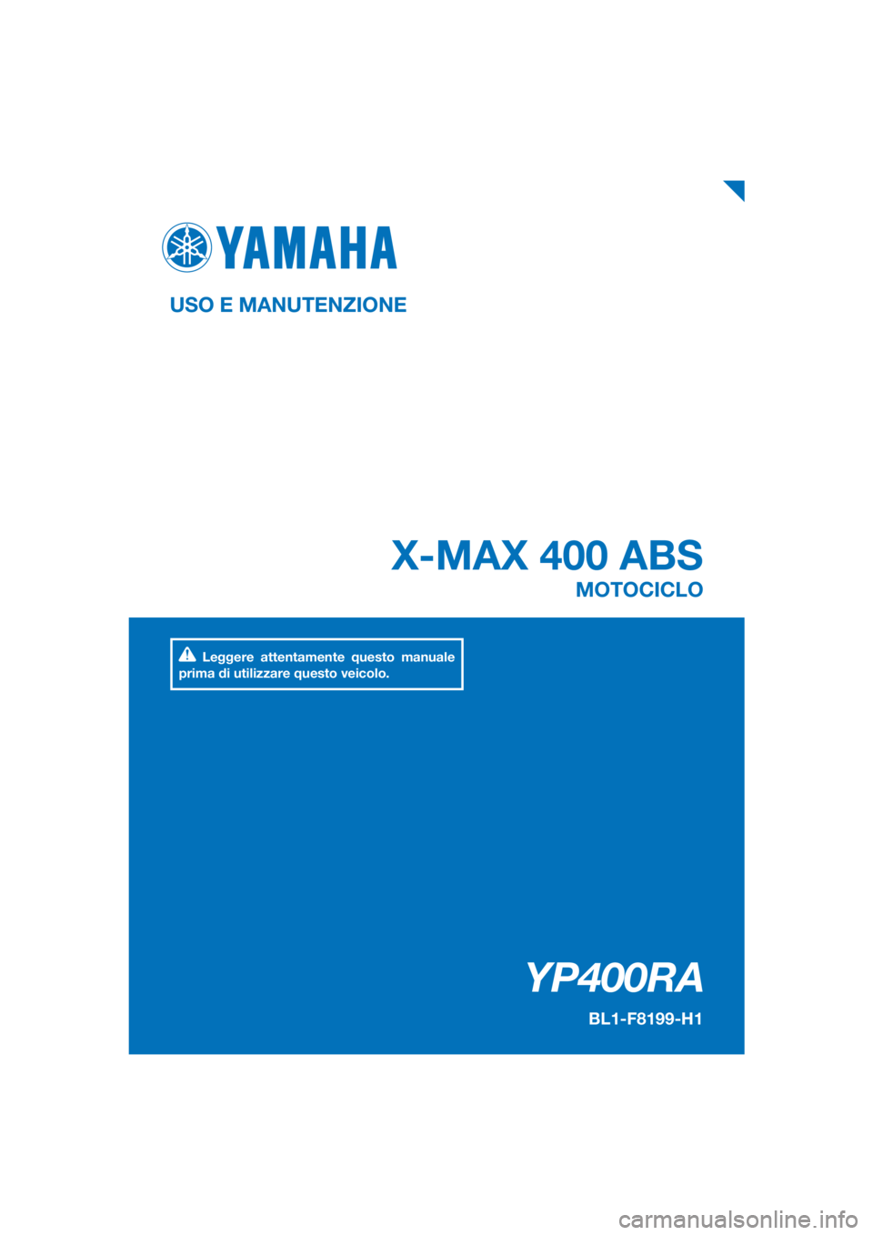 YAMAHA XMAX 400 2018  Manuale duso (in Italian) 