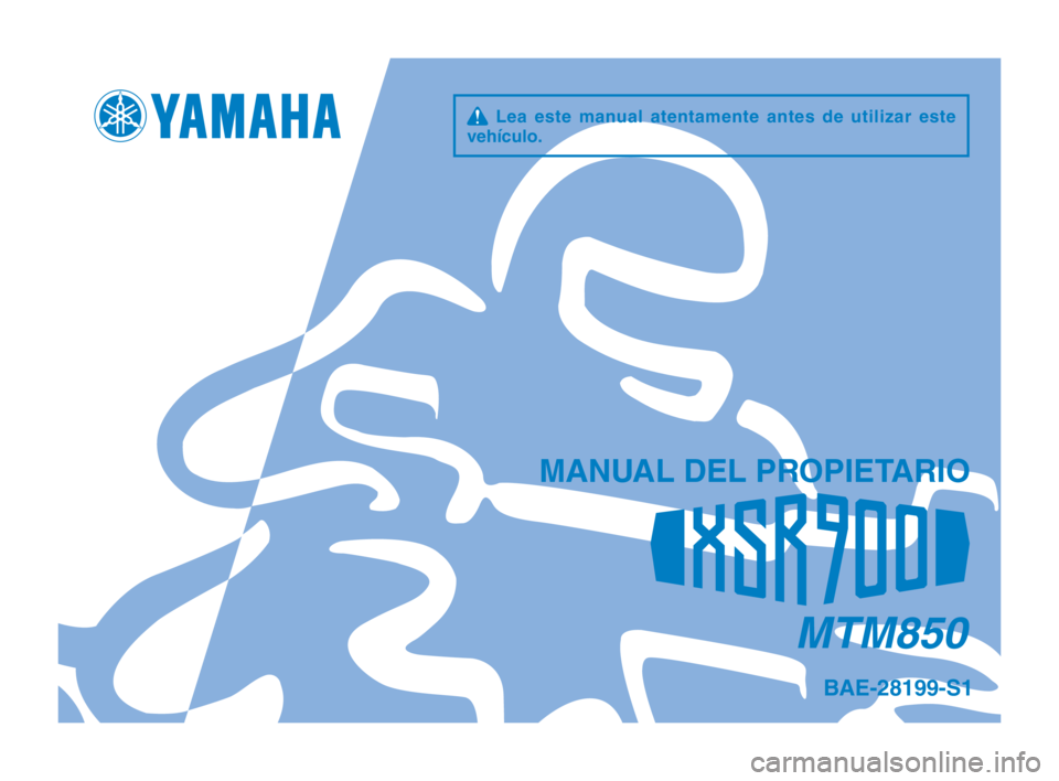 YAMAHA XSR 900 2020  Manuale de Empleo (in Spanish) 
