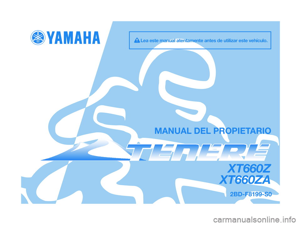 YAMAHA XT660Z 2013  Manuale de Empleo (in Spanish) 