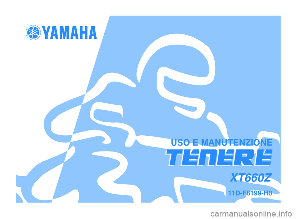 YAMAHA XT660Z 2008 Manuale duso (in Italian) YAMAHA XT660Z 2008 Manuale duso (in Italian)