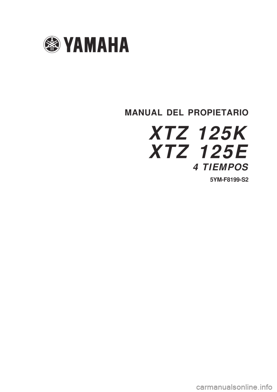 YAMAHA XTZ125 2007  Manuale de Empleo (in Spanish) 