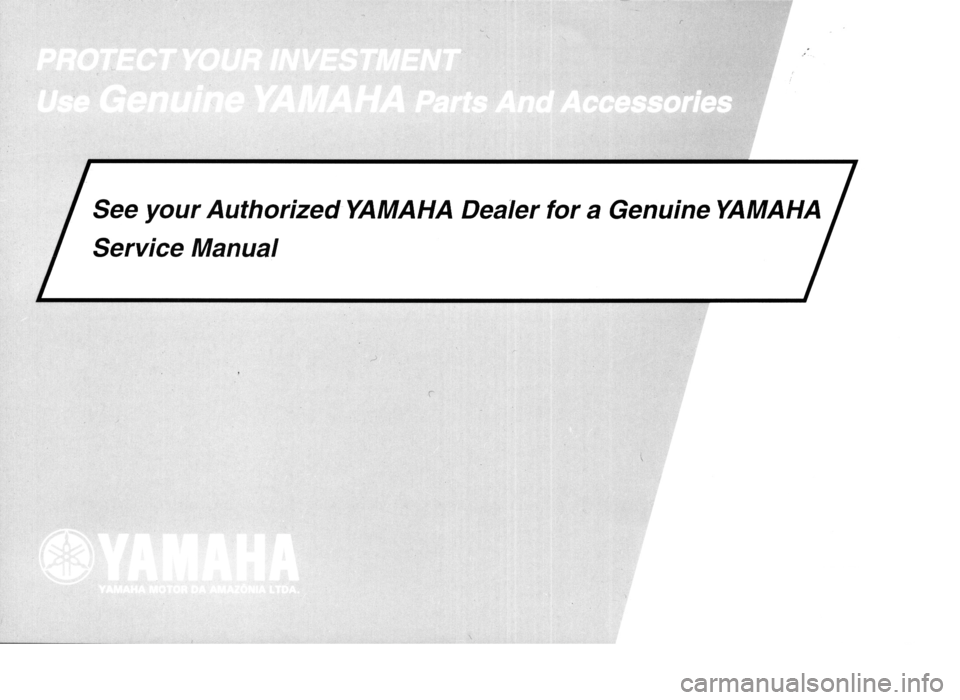 YAMAHA XTZ125 2003 Owners Manual YAMAHA XTZ125 2003 Owners Manual
