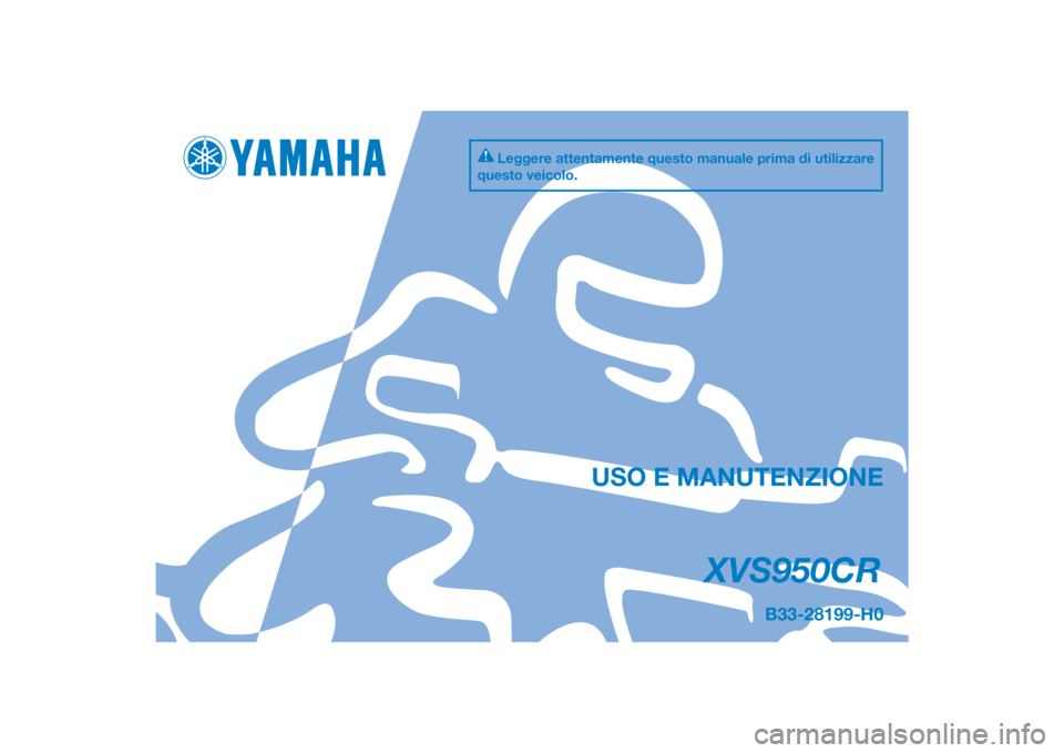 YAMAHA XVS950 2015  Manuale duso (in Italian) 