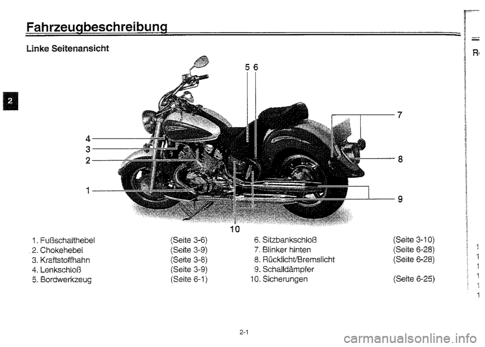 YAMAHA XVZ1300A 2000 Betriebsanleitungen (in German) YAMAHA XVZ1300A 2000 Betriebsanleitungen (in German)