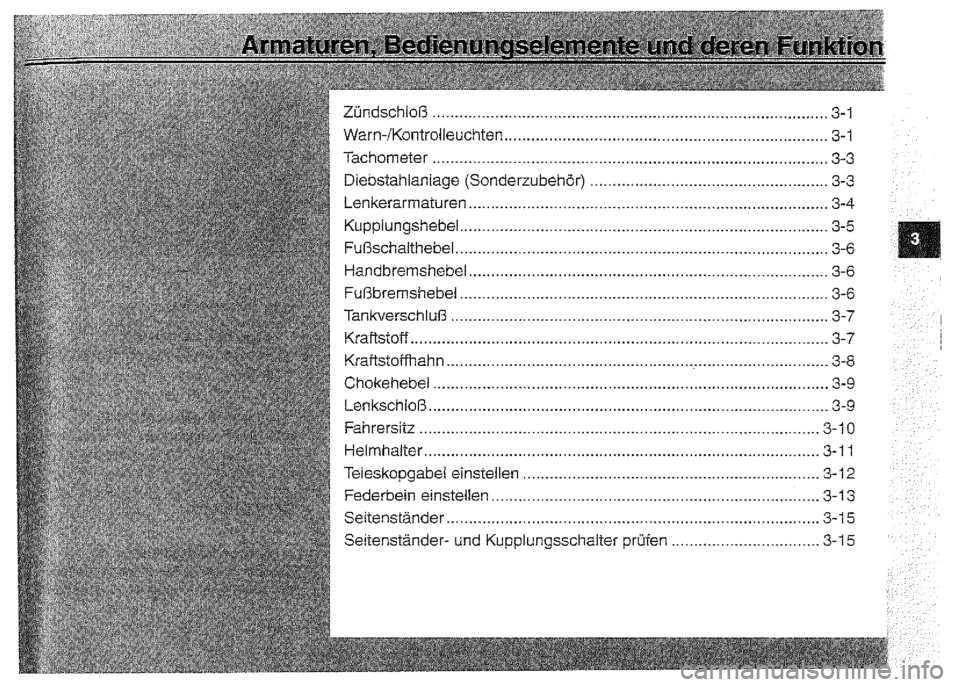 YAMAHA XVZ1300A 2000 Betriebsanleitungen (in German) YAMAHA XVZ1300A 2000 Betriebsanleitungen (in German)