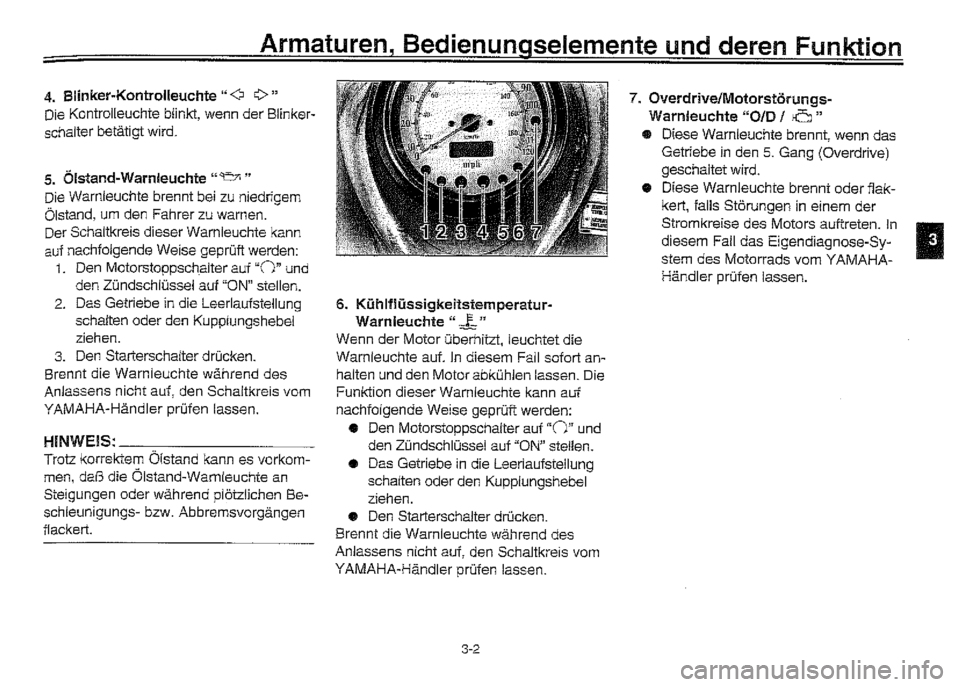 YAMAHA XVZ1300A 2000 Betriebsanleitungen (in German) YAMAHA XVZ1300A 2000 Betriebsanleitungen (in German)