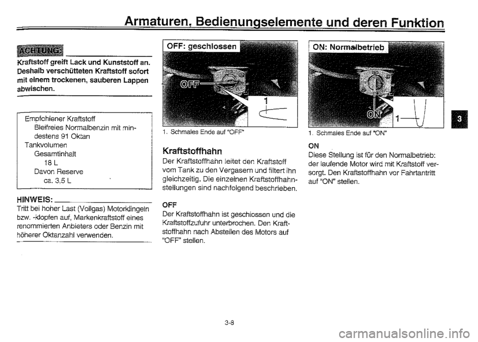 YAMAHA XVZ1300A 2000 Betriebsanleitungen (in German) YAMAHA XVZ1300A 2000 Betriebsanleitungen (in German)