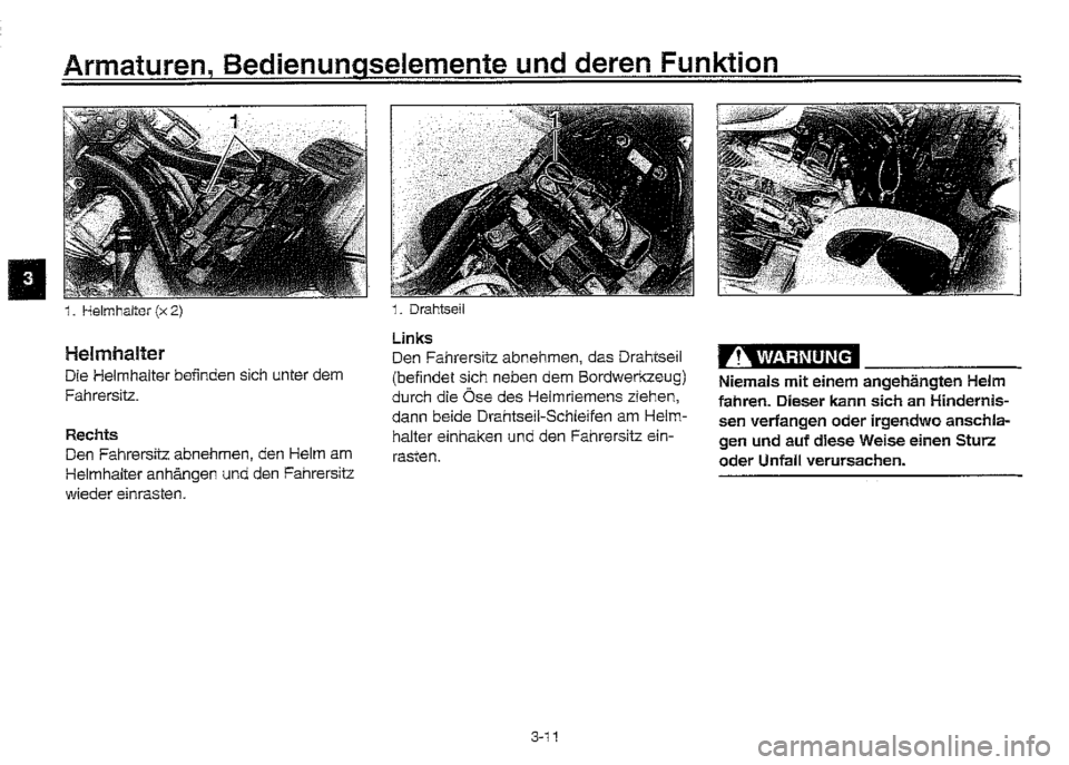 YAMAHA XVZ1300A 2000 Betriebsanleitungen (in German) YAMAHA XVZ1300A 2000 Betriebsanleitungen (in German)