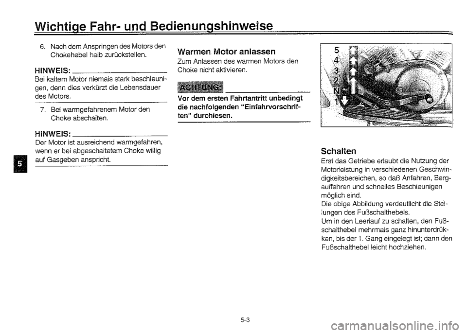 YAMAHA XVZ1300A 2000 Betriebsanleitungen (in German) YAMAHA XVZ1300A 2000 Betriebsanleitungen (in German)