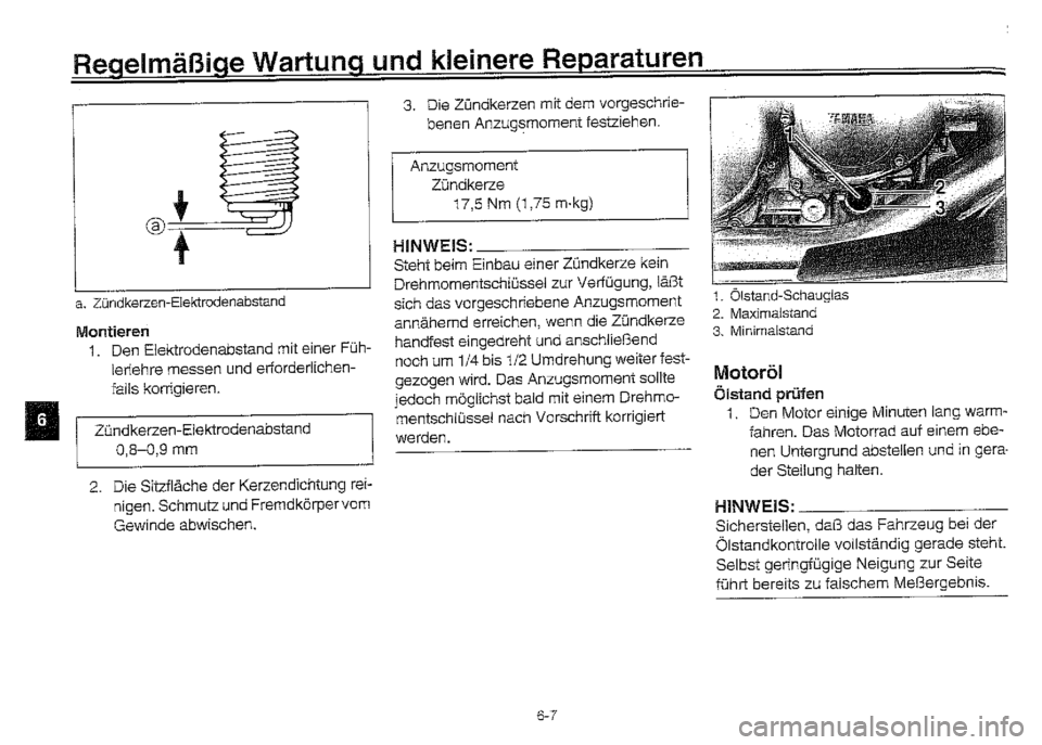 YAMAHA XVZ1300A 2000  Betriebsanleitungen (in German) 