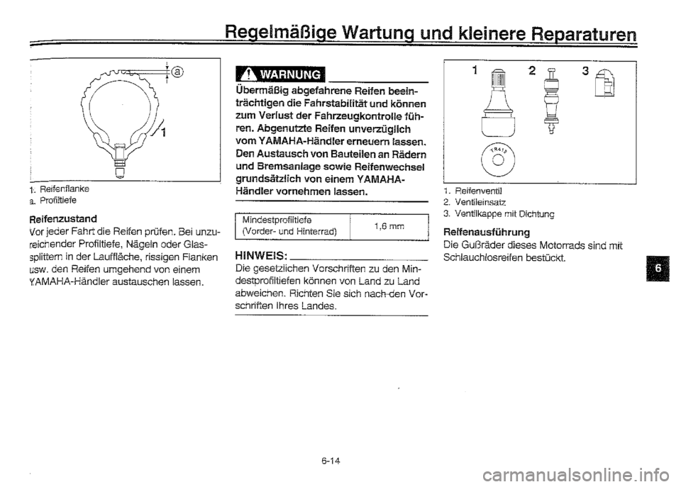 YAMAHA XVZ1300A 2000  Betriebsanleitungen (in German) 