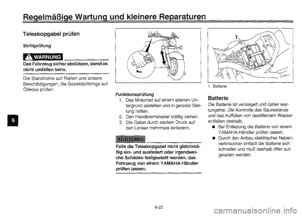 YAMAHA XVZ1300A 2000  Betriebsanleitungen (in German) 