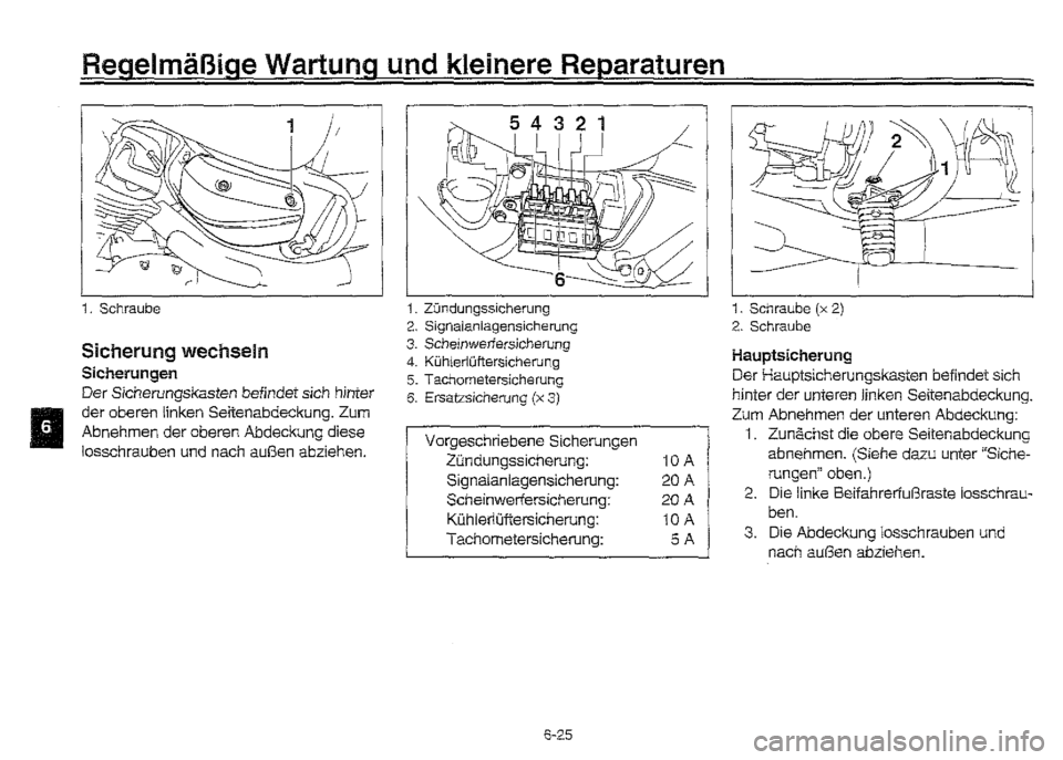 YAMAHA XVZ1300A 2000  Betriebsanleitungen (in German) 