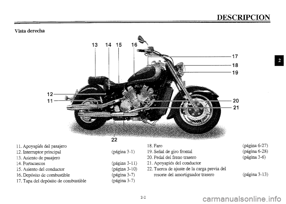YAMAHA XVZ1300A 2000  Manuale de Empleo (in Spanish) 