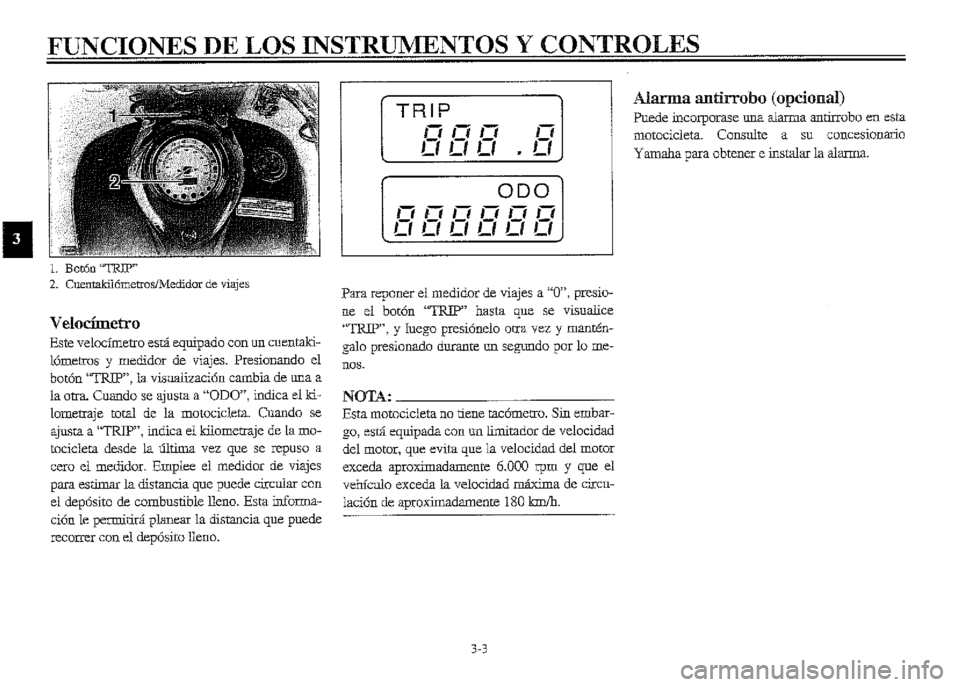YAMAHA XVZ1300A 2000  Manuale de Empleo (in Spanish) 
