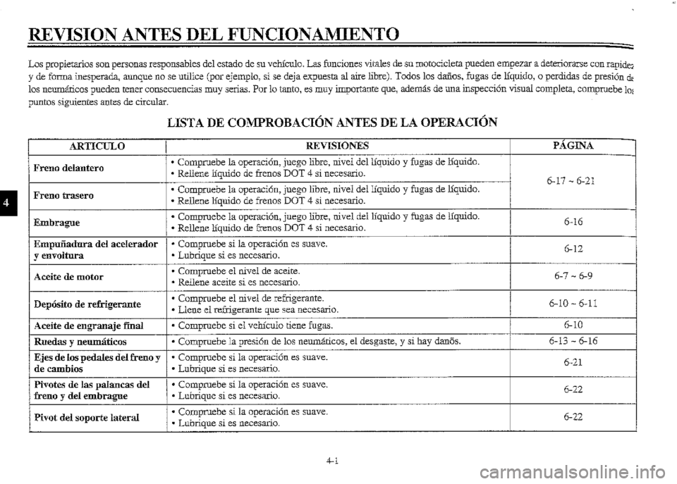 YAMAHA XVZ1300A 2000  Manuale de Empleo (in Spanish) 