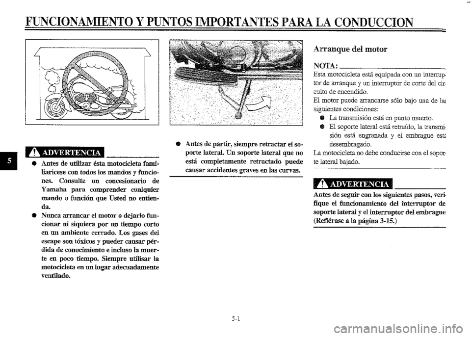 YAMAHA XVZ1300A 2000  Manuale de Empleo (in Spanish) 
