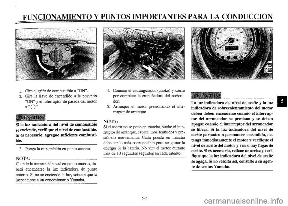 YAMAHA XVZ1300A 2000  Manuale de Empleo (in Spanish) 