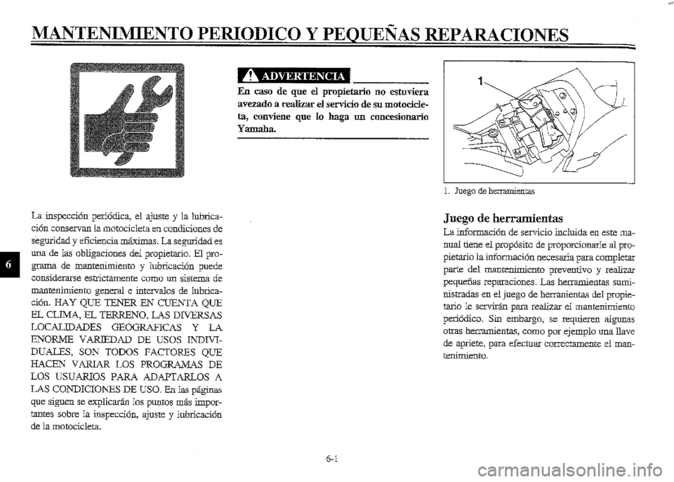 YAMAHA XVZ1300A 2000  Manuale de Empleo (in Spanish) 