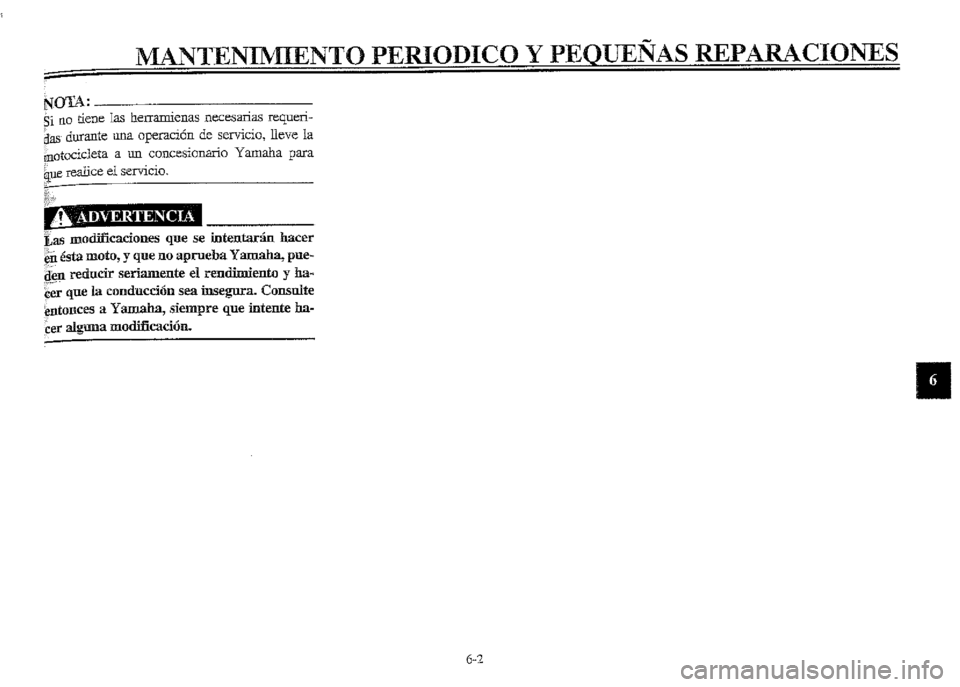 YAMAHA XVZ1300A 2000  Manuale de Empleo (in Spanish) 