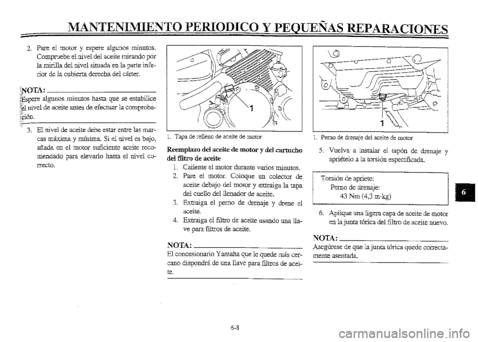 YAMAHA XVZ1300A 2000  Manuale de Empleo (in Spanish) 