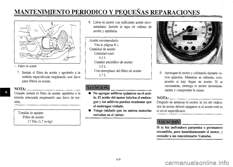 YAMAHA XVZ1300A 2000  Manuale de Empleo (in Spanish) 