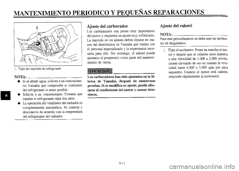 YAMAHA XVZ1300A 2000  Manuale de Empleo (in Spanish) 