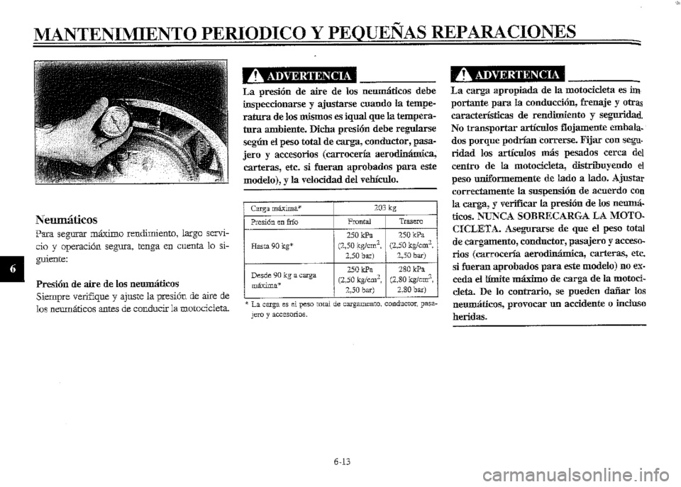 YAMAHA XVZ1300A 2000  Manuale de Empleo (in Spanish) 