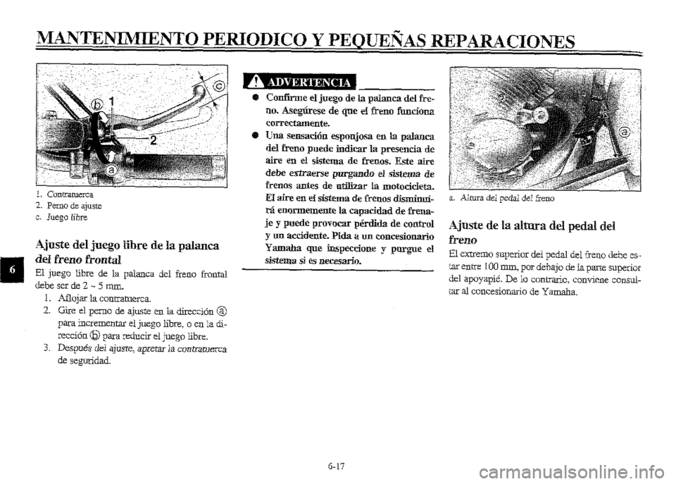 YAMAHA XVZ1300A 2000  Manuale de Empleo (in Spanish) 
