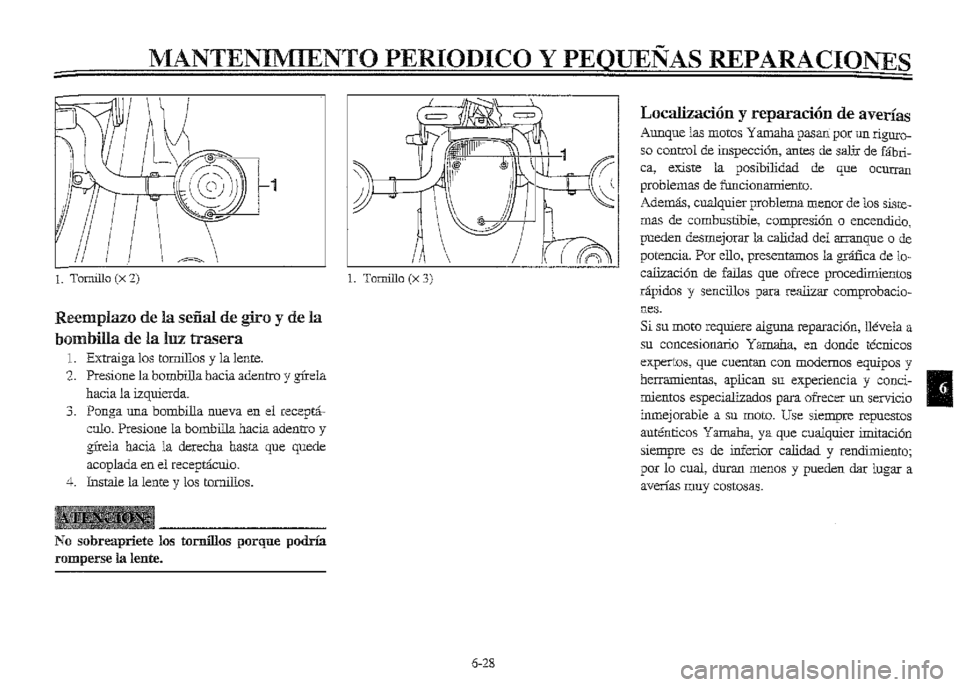 YAMAHA XVZ1300A 2000  Manuale de Empleo (in Spanish) 