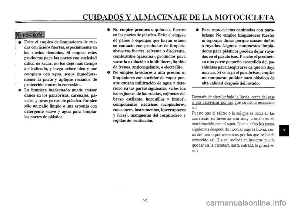 YAMAHA XVZ1300A 2000  Manuale de Empleo (in Spanish) 
