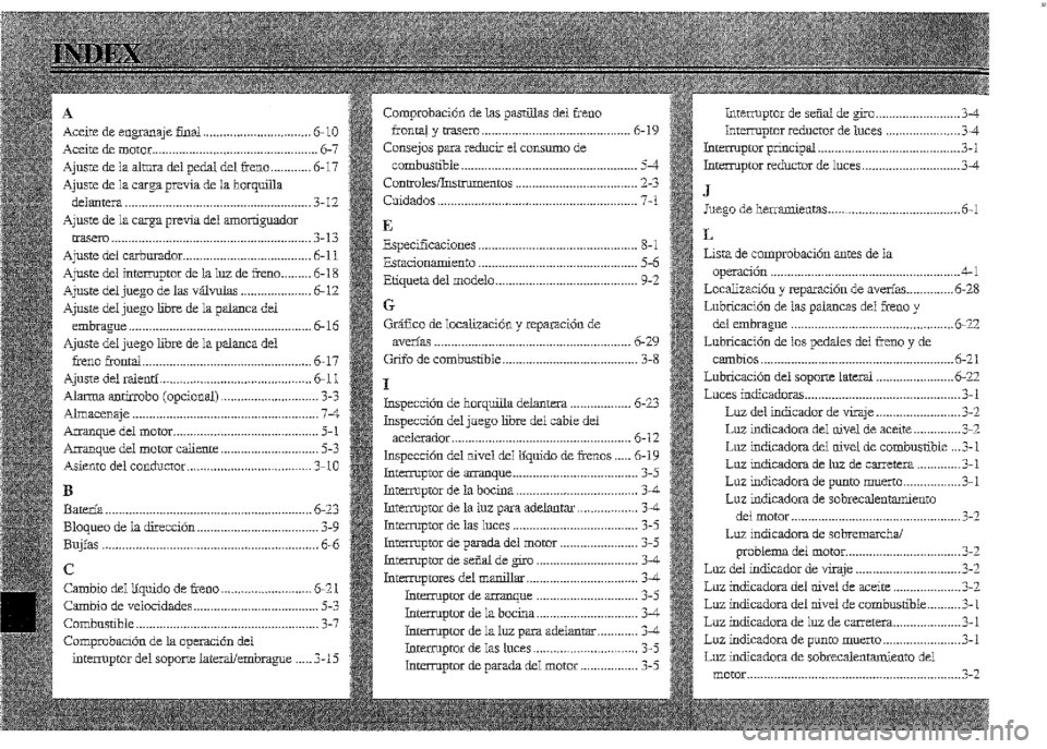 YAMAHA XVZ1300A 2000 Manuale de Empleo (in Spanish) YAMAHA XVZ1300A 2000 Manuale de Empleo (in Spanish)
